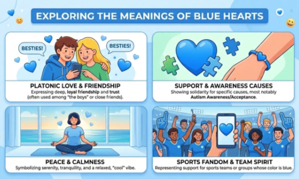 Where Are Blue Hearts Commonly Used