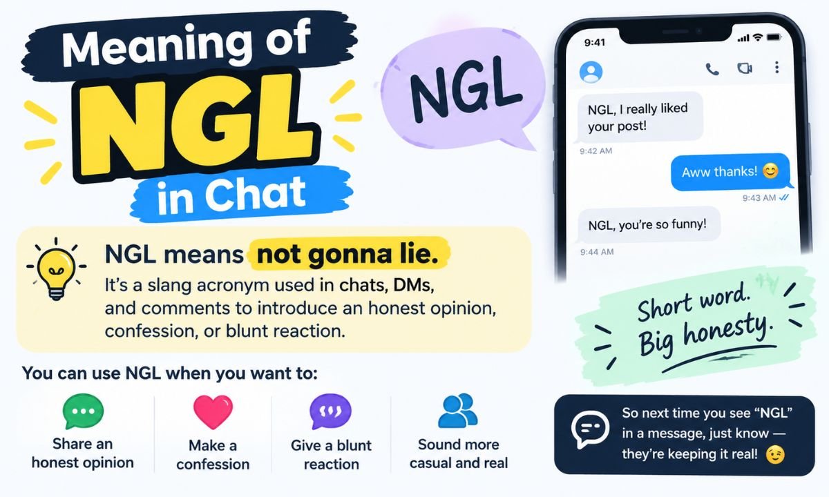 Meaning of NGL in Chat