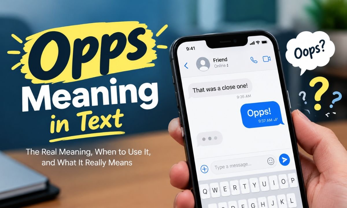 Opps Meaning in Text