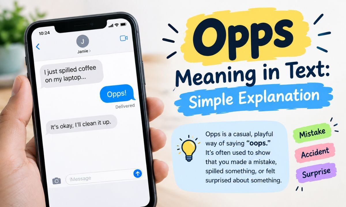 Opps Meaning in Text