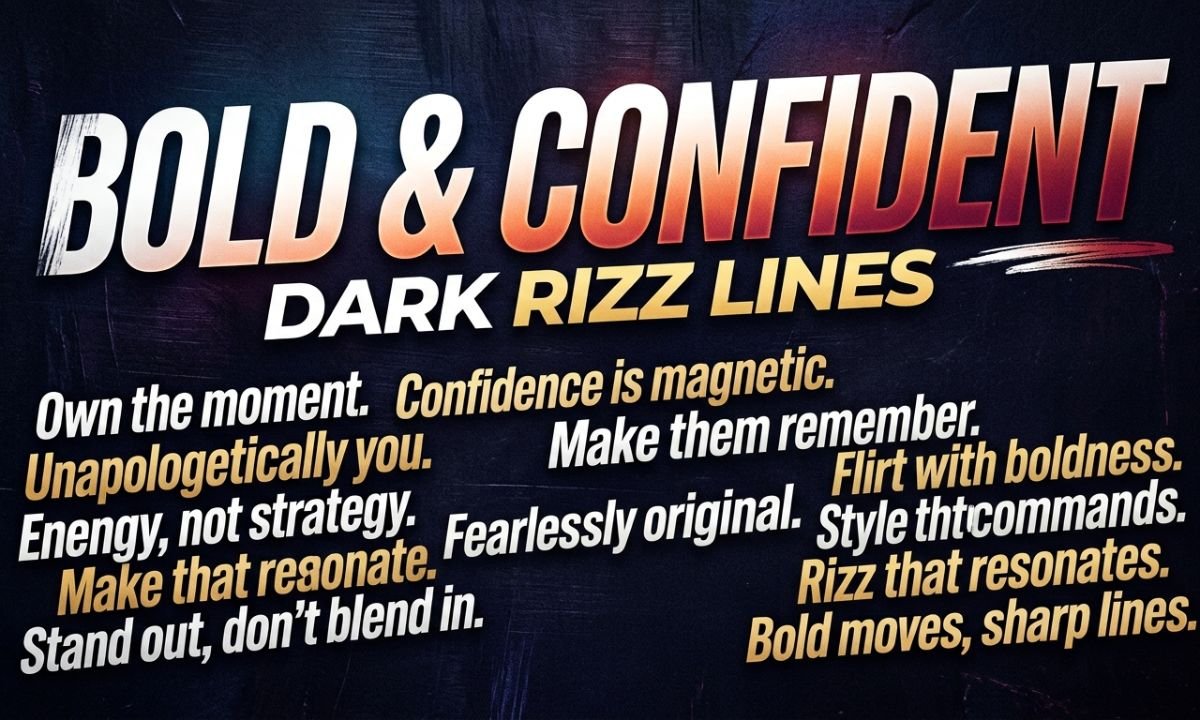 Bold and Confident Dark Rizz Lines