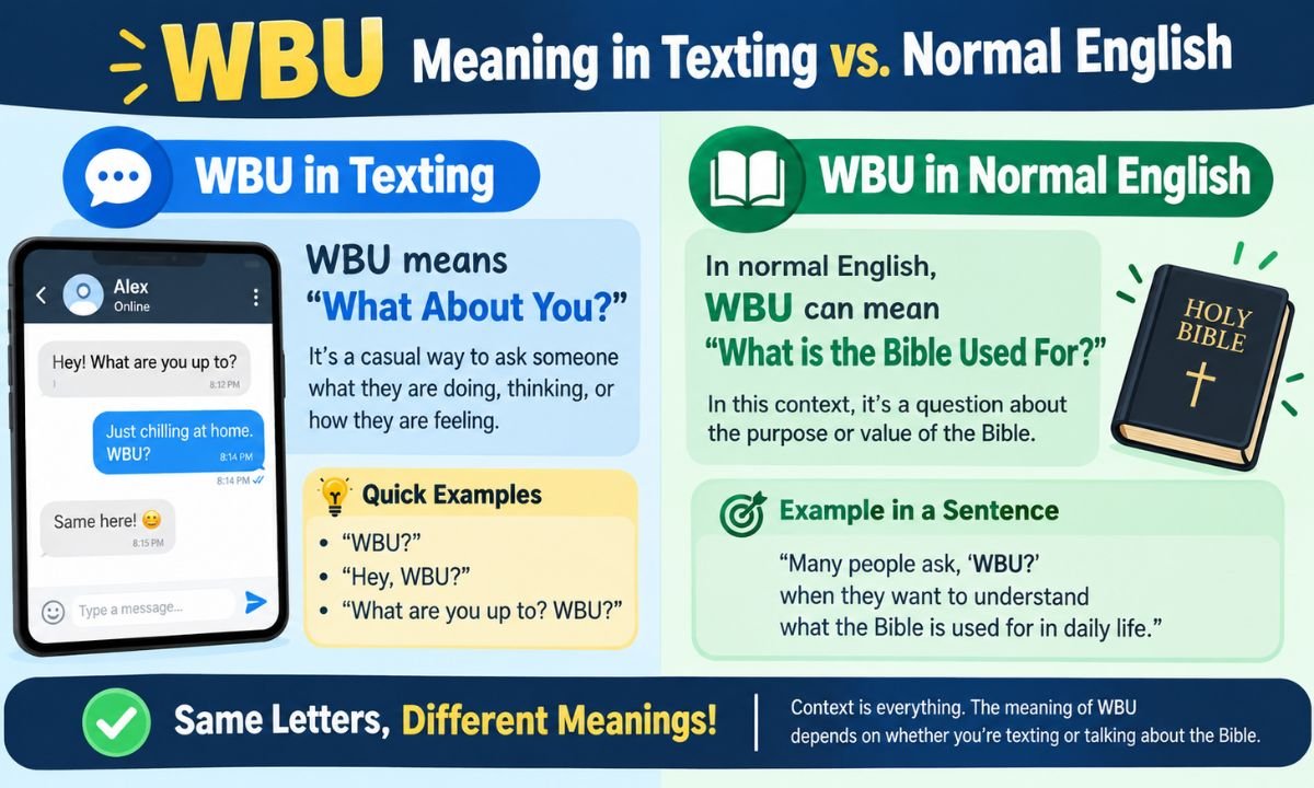 WBU Meaning in Texting vs. Normal English
