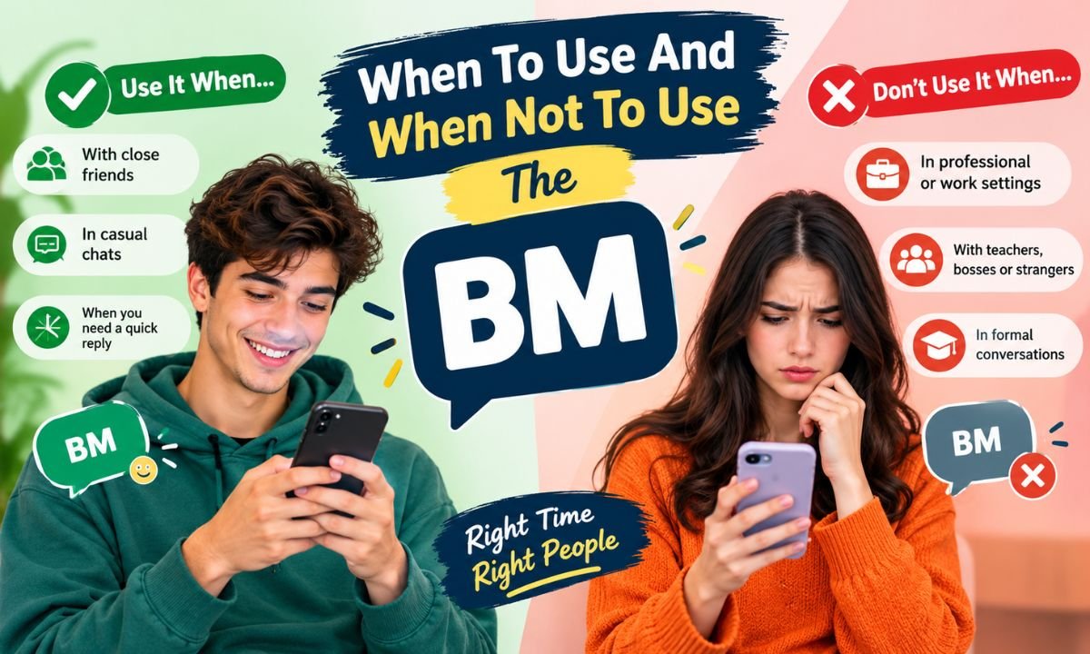 When To Use And When Not To Use The BM