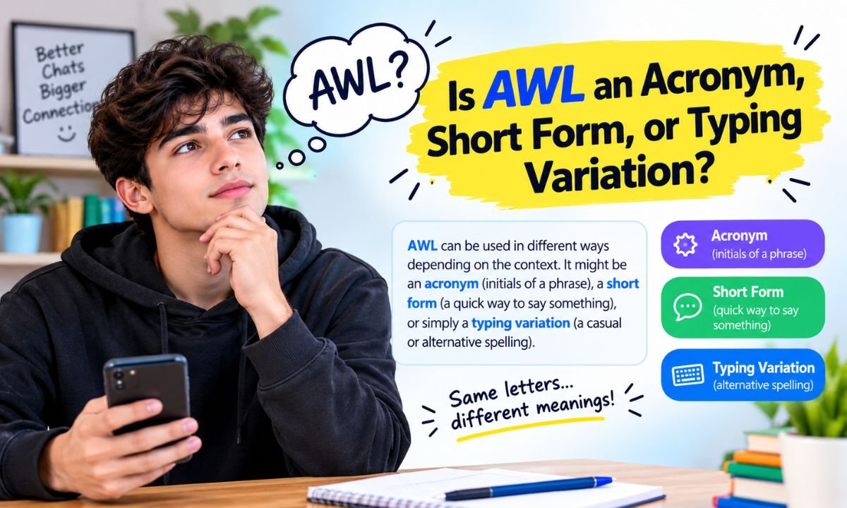 Is AWL an Acronym, Short Form, or Typing Variation?
