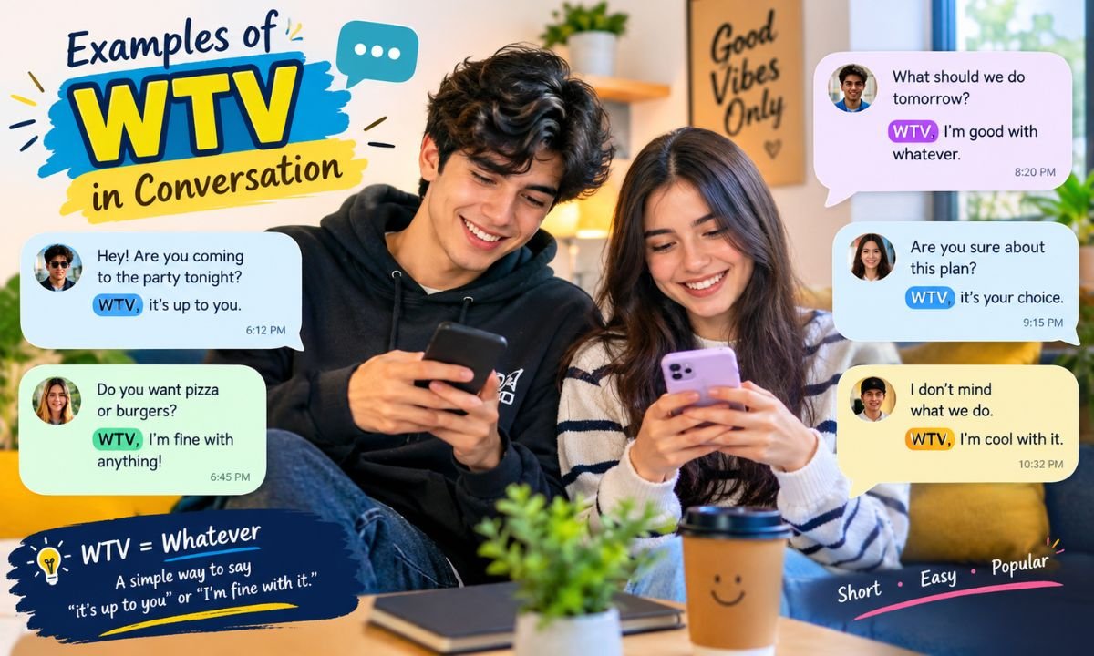 Examples of WTV in Conversation