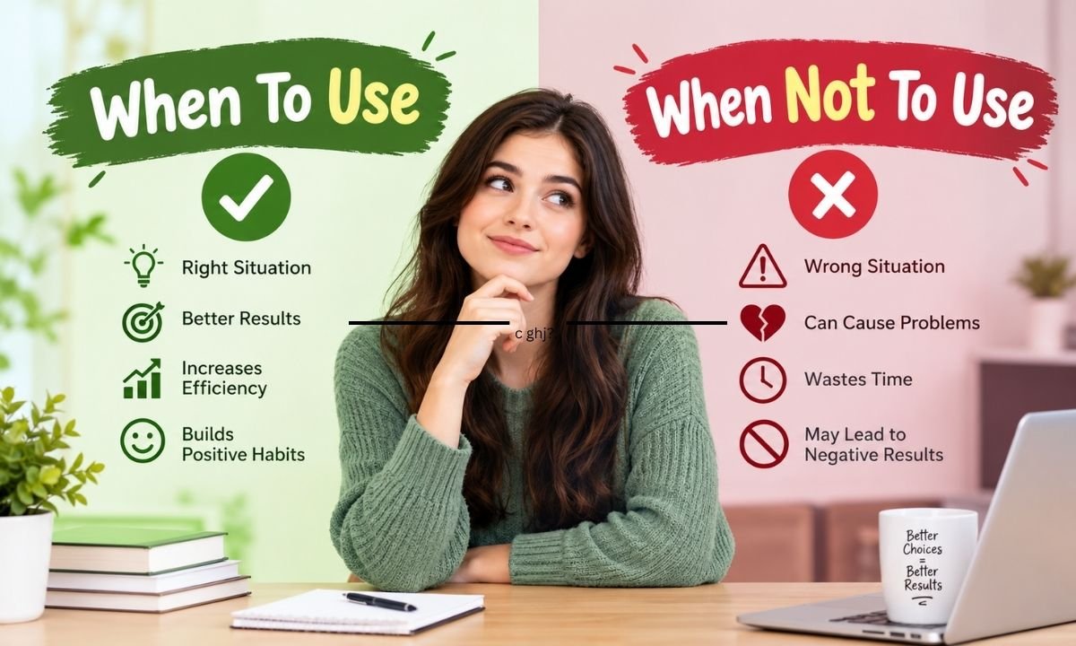 When To Use And When Not To Use